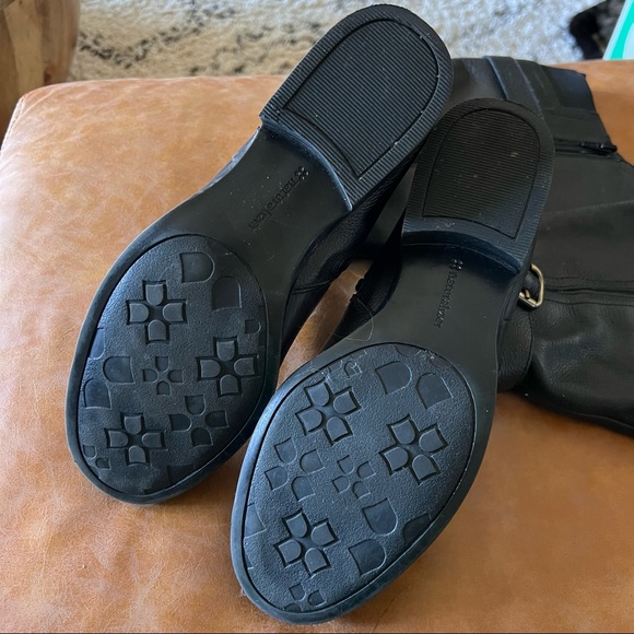 Naturalizer Black ‘JORDIE’ Leather Riding Boots [Wide Calf] - Picture 6 of 11